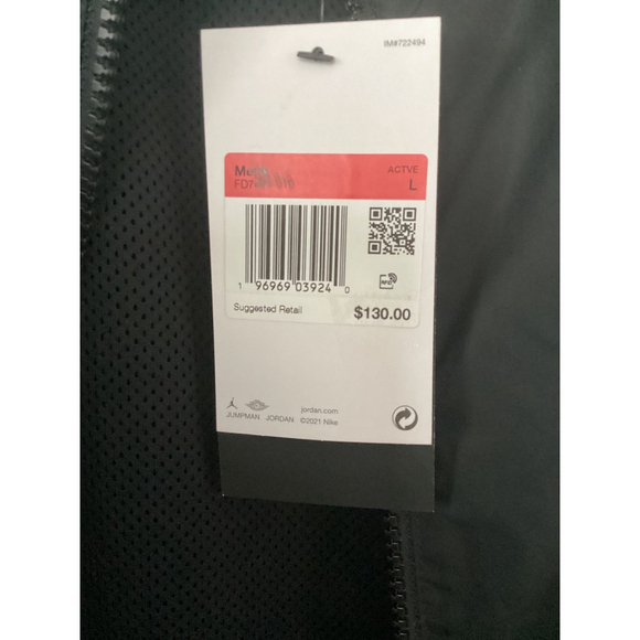 Jordan Flight MVP Men’s Jacket Size: Large Color: Black - Picture 5 of 12
